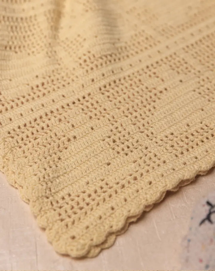 Yellow Bunny Crochet Blanket